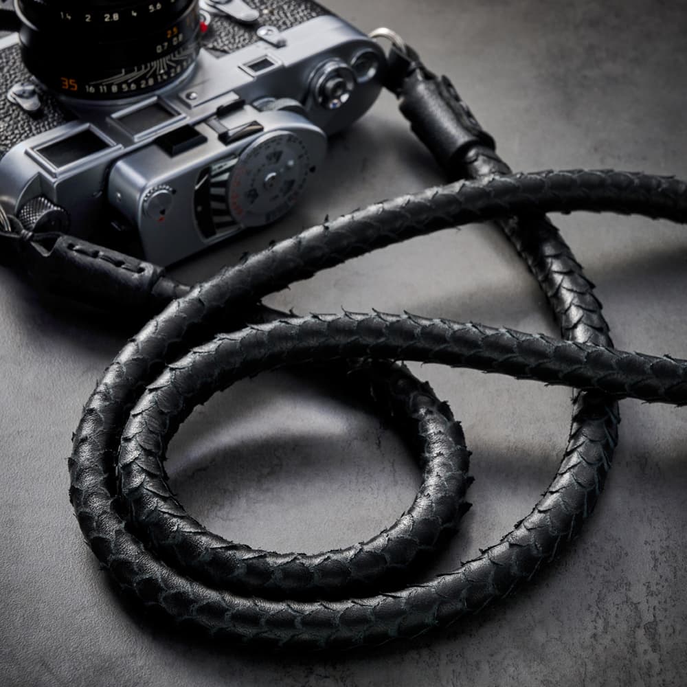 Havana Black Leather - Small Camera Bag - Rock n Roll
